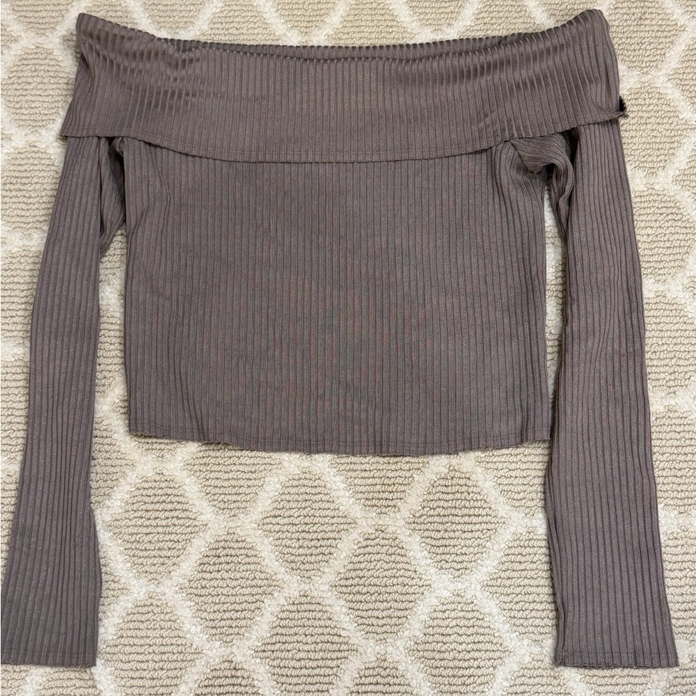Wild Fable Off the Shoulder Ribbed Top
